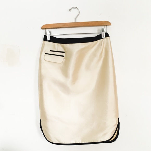 J.Crew Contrast Silk No.2 Pencil Skirt - Picture 1 of 5